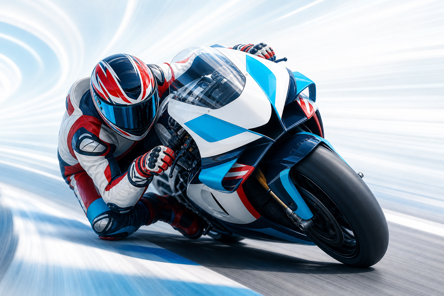 Marc Márquez 赛车动作配图