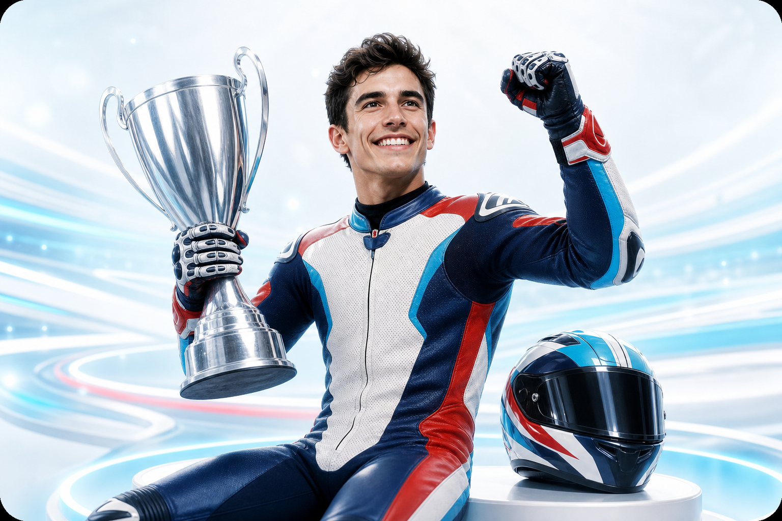 Marc Márquez 冠军奖杯配图