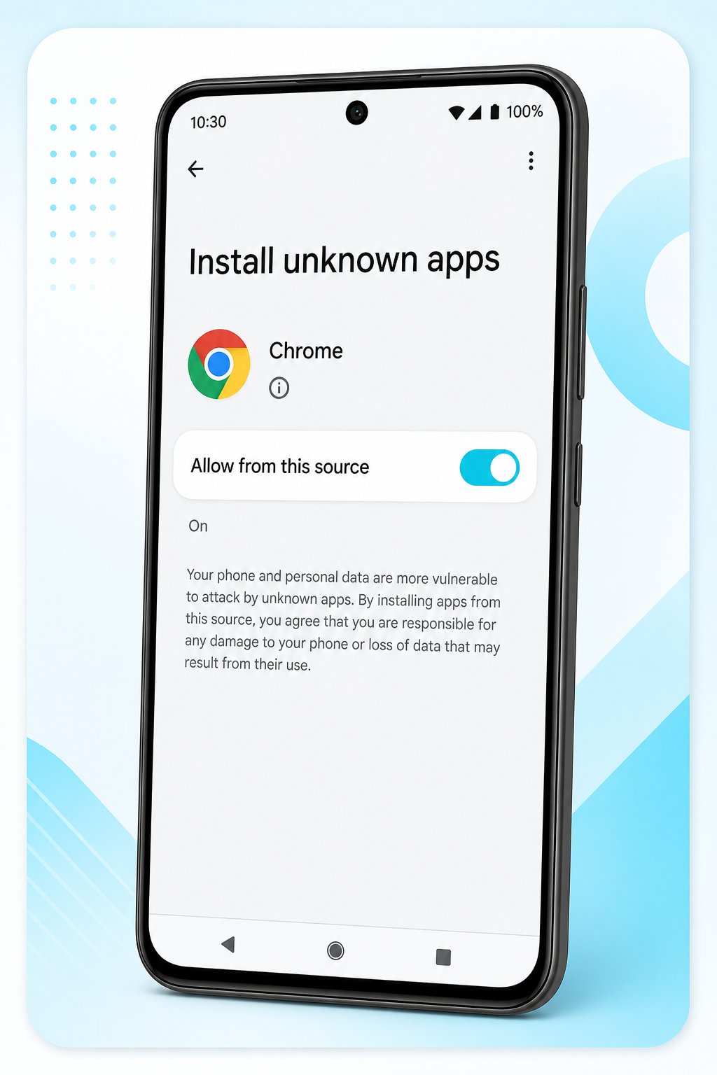 Android Install unknown apps 页面已开启允许来源