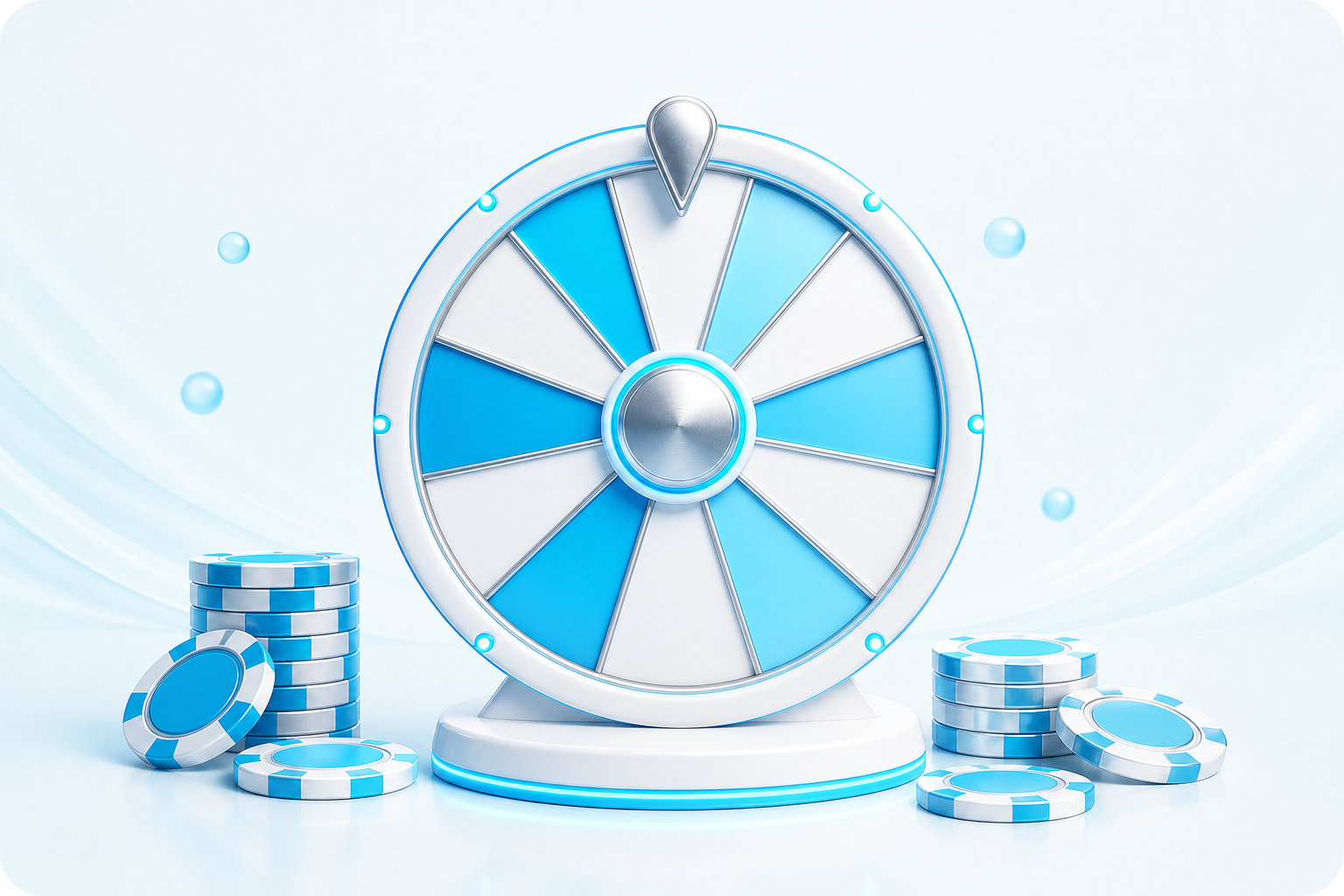 Lucky daily wheel prize illustration